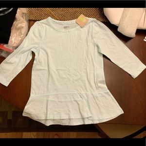 NWT Crazy 8 girls’ blouse, sz M, 3/4 sleeve